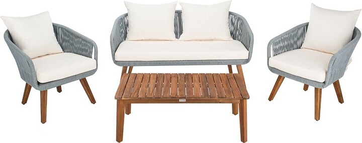 Safavieh Indoor/Outdoor Prester 4Pc Living Set