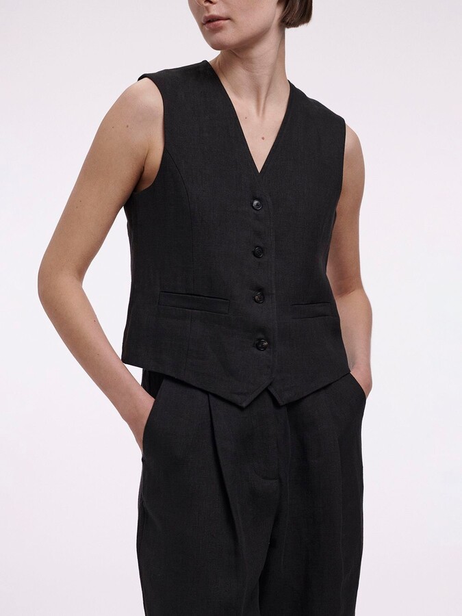 Linen Vest | Shop The Largest Collection in Linen Vest | ShopStyle