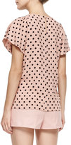 Thumbnail for your product : RED Valentino Micro Polka Dot Print Blouse