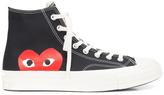 Comme Des Garçons Play COMME DES GARÇONS PLAY LACE-UP HI-TOP SNEAKERS