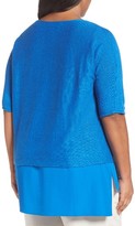 Thumbnail for your product : Eileen Fisher Plus Size Women's Organic Linen Crop Sweater