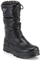 Thumbnail for your product : Prada Leather Mid-Calf Weather Boots