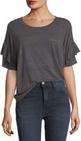 Thumbnail for your product : Current/Elliott Ruffle Roadie Crewneck T-Shirt