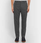 Thumbnail for your product : Brunello Cucinelli Tapered Melange Wool-Flannel Cargo Trousers