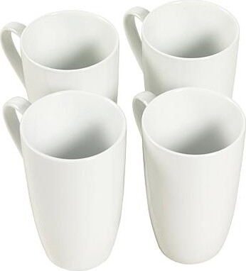 Denmark 4pc 20oz Latte Mug, White
