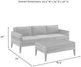 Thumbnail for your product : Crosley Prescott 2Pc Outdoor Wicker Sofa Set