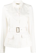 Thumbnail for your product : Alberta Ferretti Belted Single-Breasted Jacket