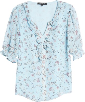 Gibson Floral Ruffle Top
