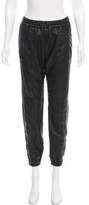 Thumbnail for your product : R 13 Leather Mid-Rise Pants