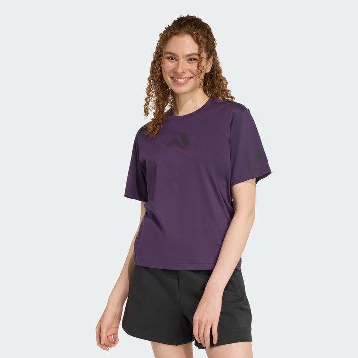 adidas Z.N.E. Tee Aurora Plum XS Womens