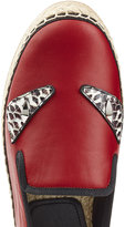 Thumbnail for your product : Fendi Bug Leather Espadrilles