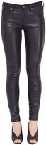 Thumbnail for your product : Burberry Leather-Front Skinny Jeans, Black