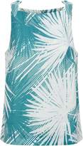 Thumbnail for your product : Jaeger Palm Print Shoulder Bow Linen Top