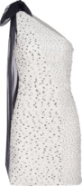 Thumbnail for your product : Halston Analise One-Shoulder Polka-Dot Mini Dress