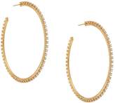 Thumbnail for your product : GCDS crystal embellished hoop earrings