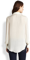 Thumbnail for your product : Haute Hippie Silk Pearl-Lariat Blouse