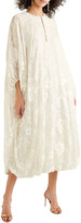 Thumbnail for your product : Reem Acra Draped Devore-chiffon Midi Dress