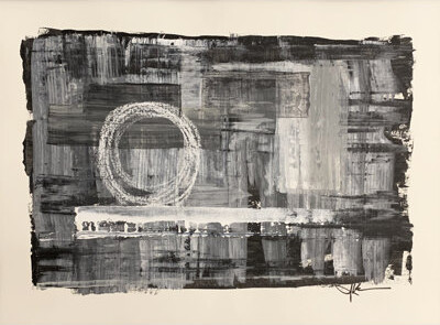 One-of-a-Kind Original Untitled 101 by J. Kent Martin - Unframed Painting on Paper