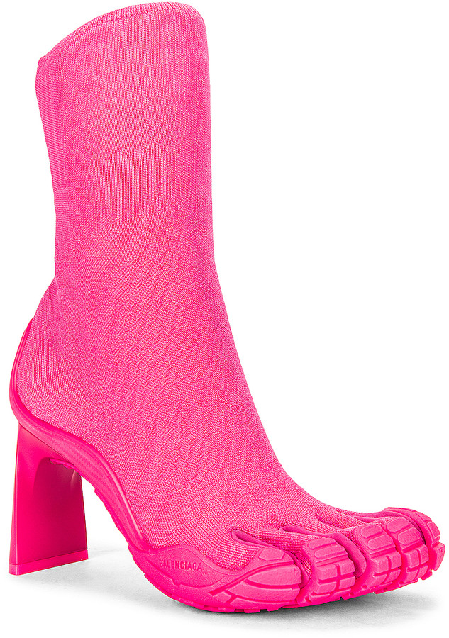 balenciaga boots pink