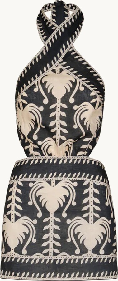 Johanna Ortiz Tide Strength Dress Black/ecru 0