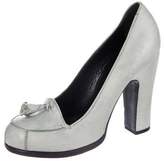 Thumbnail for your product : Rochas Leather Round-Toe Pumps