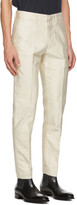 Thumbnail for your product : Tom Ford Off-White Japanese Selvedge Military Chino Trousers