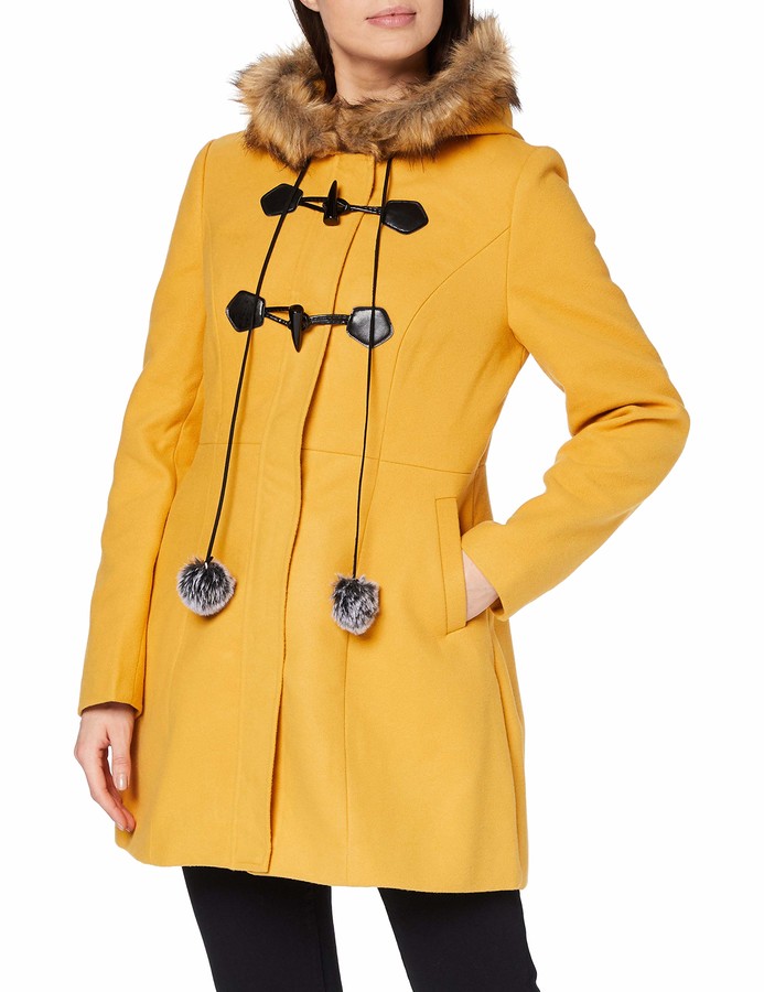 mustard borg coat