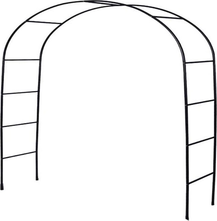 Misopily 7.8ft x 4.6 ft. Metal Thickened Rustproof Garden Arbor Convertible Wedding Arch Trellis Durable Easy Assembly