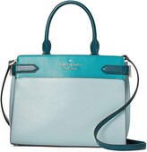 Kate Spade New York Staci Small Saffiano Leather Satchel Bag in Frosted Spearmint