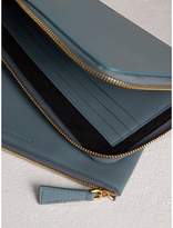 Thumbnail for your product : Burberry Embossed Leather Travel Wallet