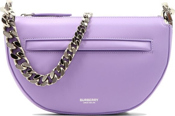 Burberry Olympia Mini Zip Leather Shoulder Bag