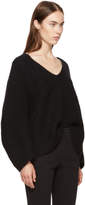 Thumbnail for your product : Alexander Wang T by Black Bracelet Sleeve V-Neck Sweater