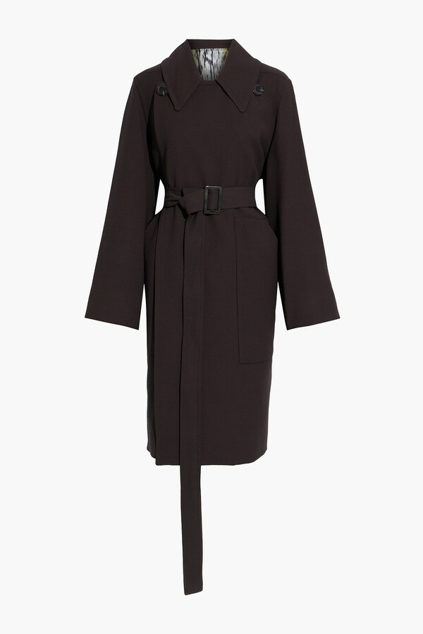 Crepe Trench Coat | Shop the world's largest collection of fashion 