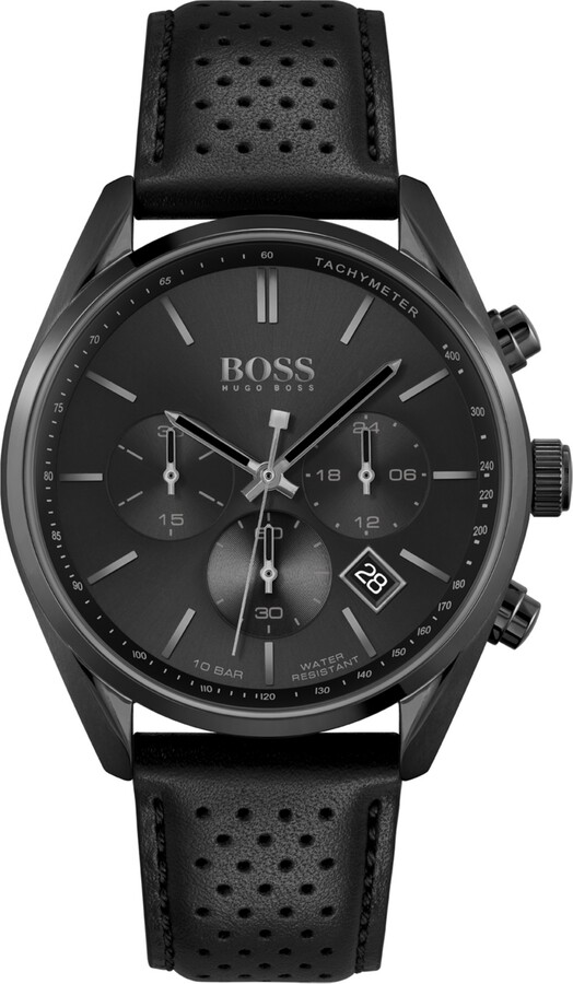 boss watch leather strap