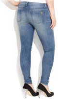 Thumbnail for your product : MICHAEL Michael Kors Size Zippered Skinny Jeans, Medium Blue Wash