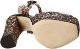 Thumbnail for your product : Giuseppe Zanotti Betty Glitter Leather Platform Sandal