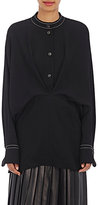 Thumbnail for your product : Loewe Women's Fluid Twill Billowy Blouse-BLACK