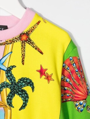 Versace Children Trésor De La Mer print sweatshirt