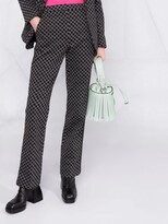 Thumbnail for your product : Karl Lagerfeld Paris Punto monogram straight leg trousers