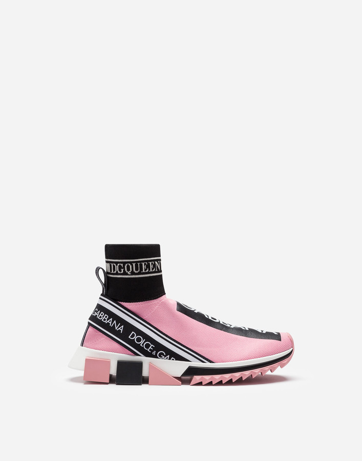 dolce and gabbana pink sneakers