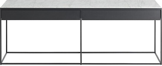 Blu Dot Construct 2 Drawer Console Table in White