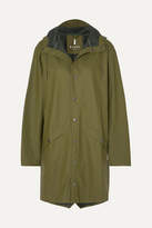 Thumbnail for your product : Rains Hooded Matte-pu Raincoat - Green