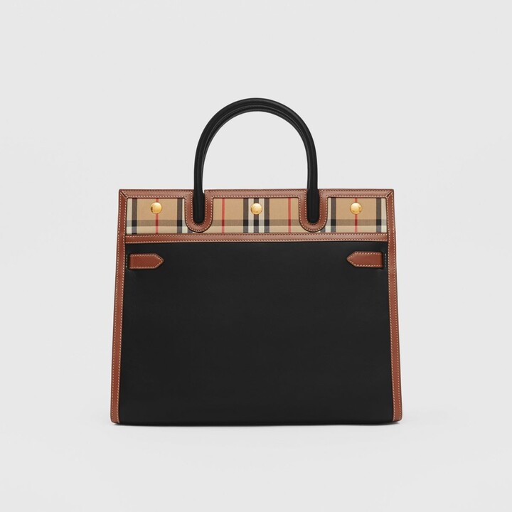 burberry bag black leather