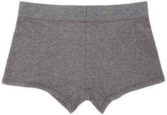 Versace Underwear Grey Low-Rise Logo Boxer Briefs
