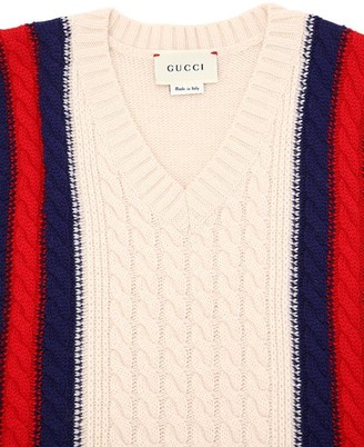 Gucci Wool Cable Knit Sweater