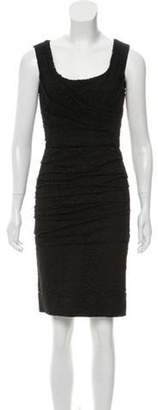 Dolce & Gabbana Lace Knee-Length Dress Black Lace Knee-Length Dress