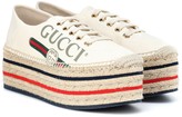 Thumbnail for your product : Gucci Logo canvas espadrilles