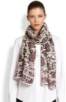 Thumbnail for your product : Tory Burch Voyage Wool Scarf