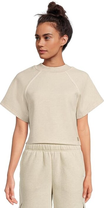 UGG Classic Short Sleeve Crewneck Women's Sweater Sand Heather