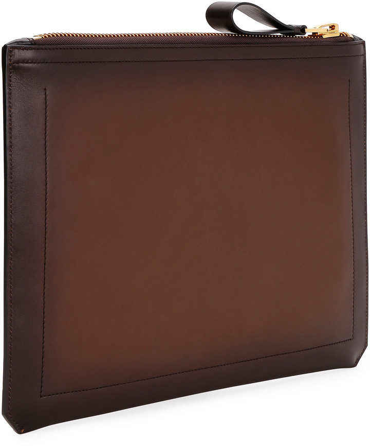 mens leather portfolio case